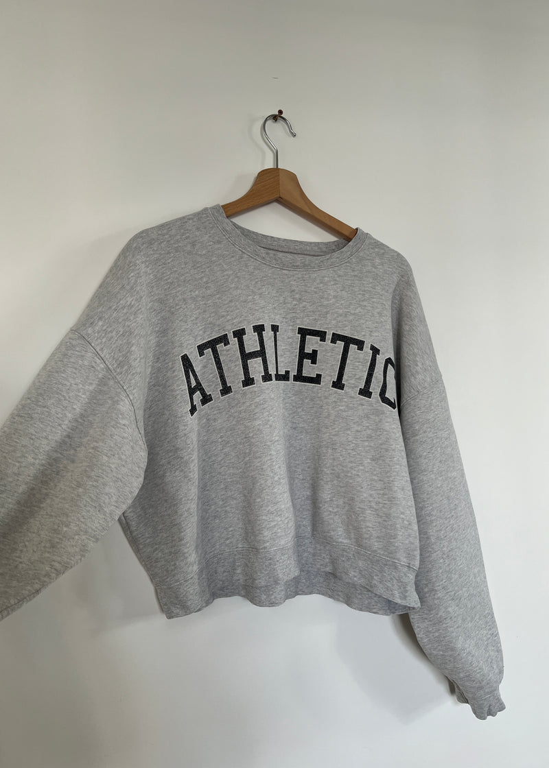 szara krótka bluza