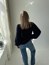 welurowa bluza Ganni