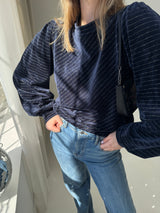 welurowa bluza Ganni